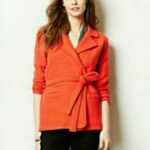 Anthropologie Sparrow Celeste boiled wool cardigan